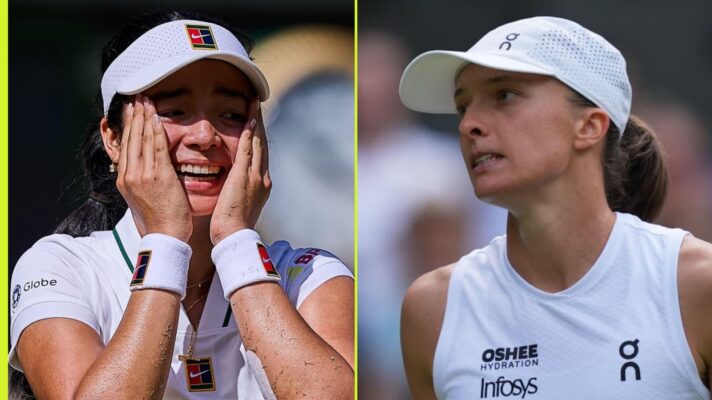 Alex Eala and Iga Swiatek at Wimbledon