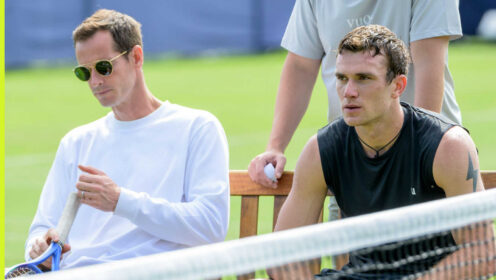 Pictured: Andy Murray and Jack Draper