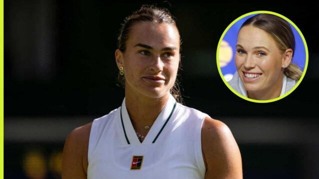 Aryna Sabalenka and Caroline Wozniacki