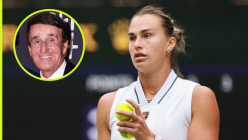 Aryna Sabalenka and Rick Macci