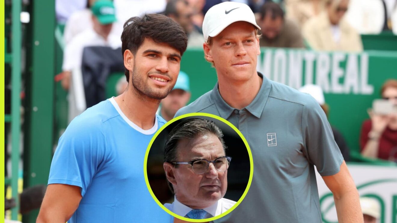 Carlos Alcaraz, Jannik Sinner and Jimmy Connors