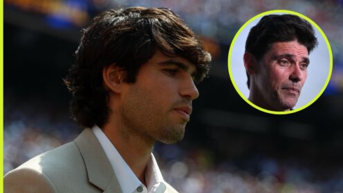 Carlos Alcaraz and Mark Philippoussis