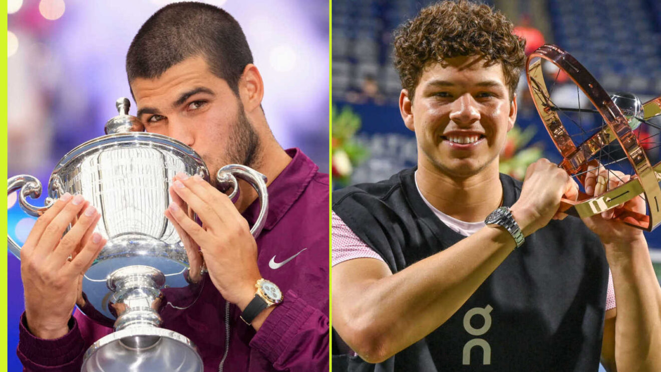 Pictured: Carlos Alcaraz and Ben Shelton