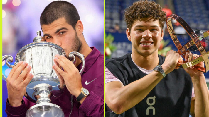 Pictured: Carlos Alcaraz and Ben Shelton