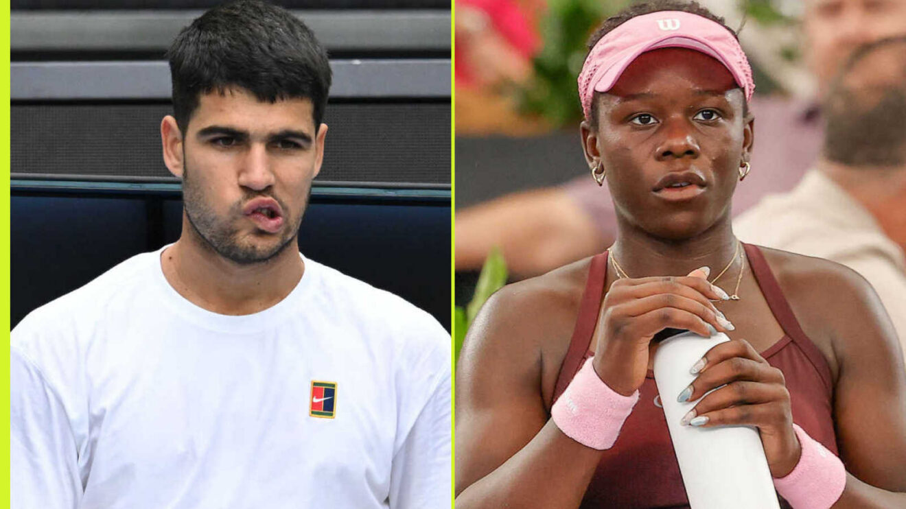 Pictured: Carlos Alcaraz and Victoria Mboko