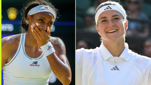 Pictured: Coco Gauff and Karolina Muchova