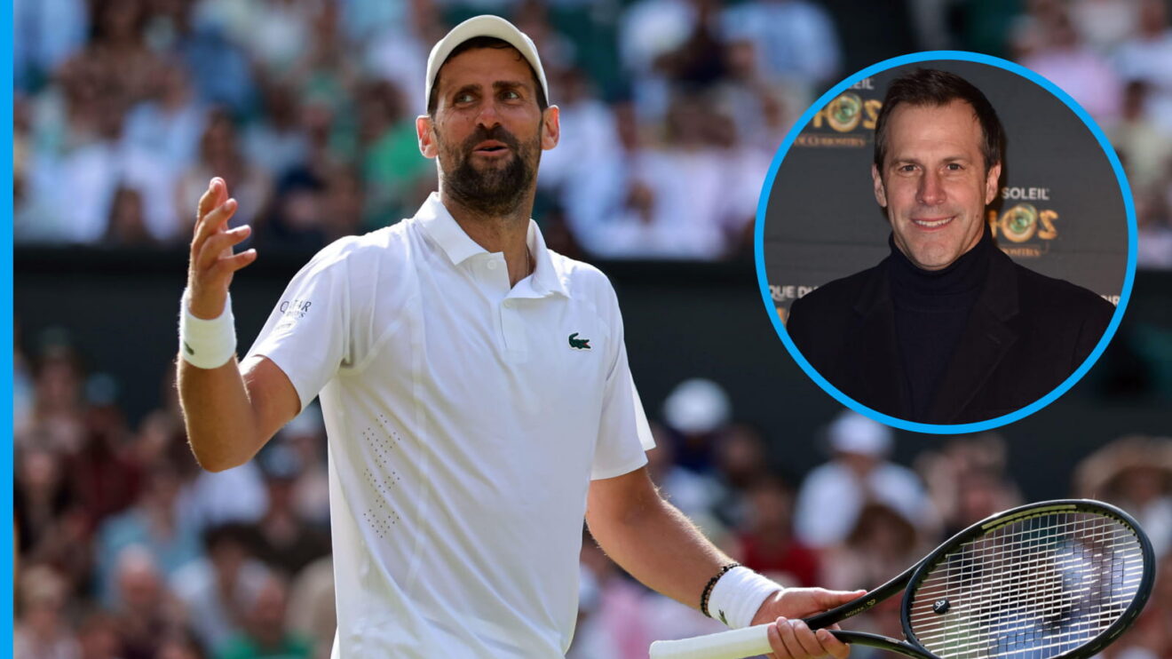 Novak Djokovic and Greg Rusedski