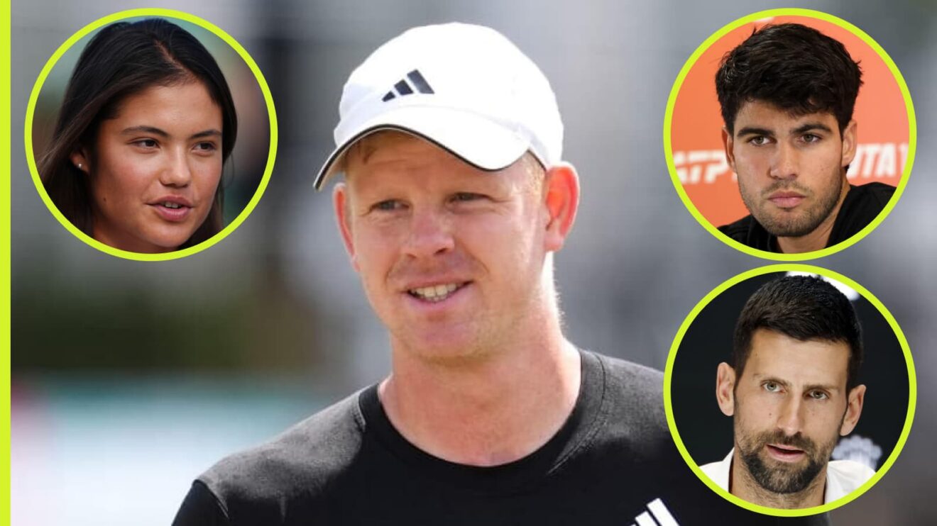 Kyle Edmund, Emma Raducanu, Carlos Alcaraz and Novak Djokovic