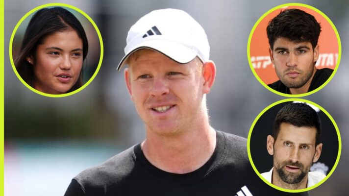 Kyle Edmund, Emma Raducanu, Carlos Alcaraz and Novak Djokovic
