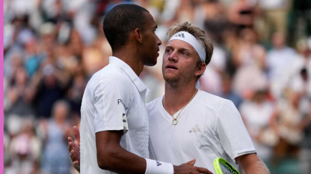 Pictured: Felix Auger-Aliassime and Alejandro Davidovich Fokina