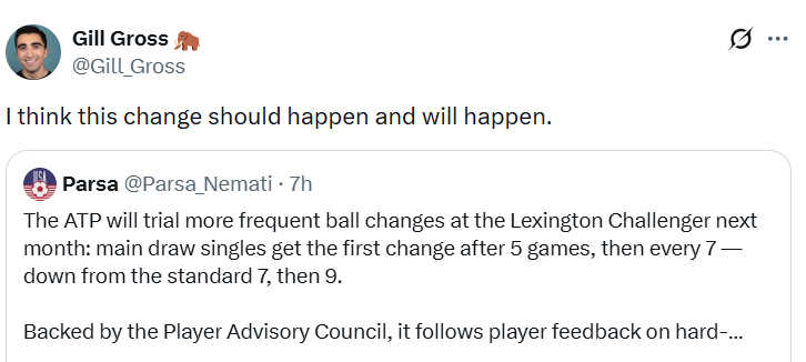 Pictured: Gill Gross reply on X