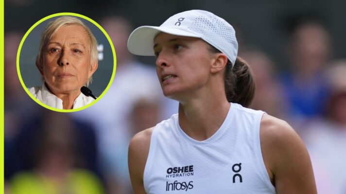Iga Swiatek and Martina Navratilova