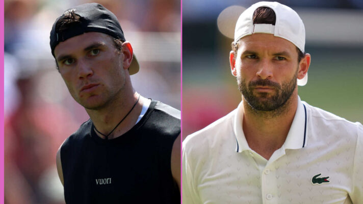 Pictured: Jack Draper and Grigor Dimitrov