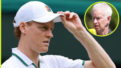 Jannik Sinner and John McEnroe