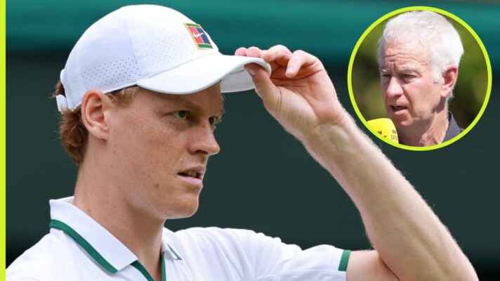 Jannik Sinner and John McEnroe
