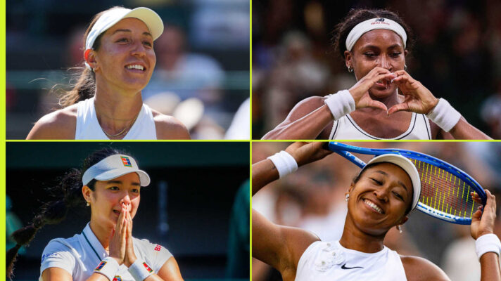 Pictured: Jessica Pegula, Coco Gauff, Alex Eala and Naomi Osaka
