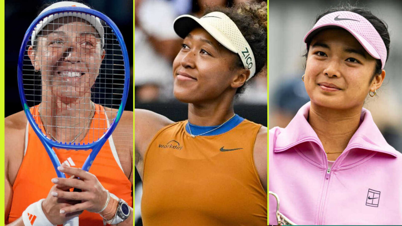 Pictured: Jessica Pegula, Naomi Osaka and Alex Eala