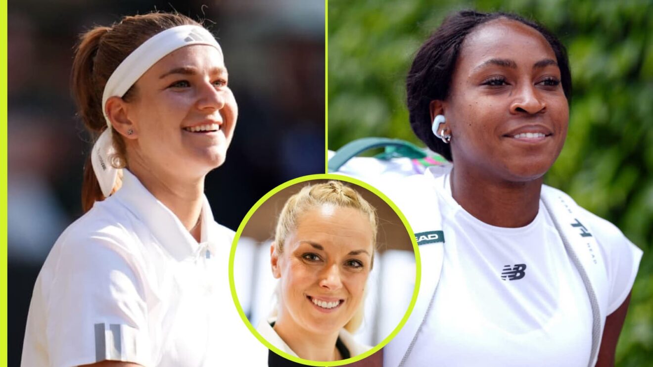 Karolina Muchova, Coco Gauff and Sabine Lisicki