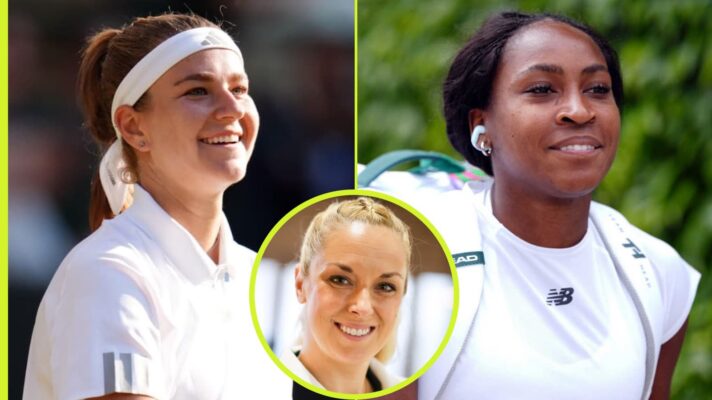 Karolina Muchova, Coco Gauff and Sabine Lisicki