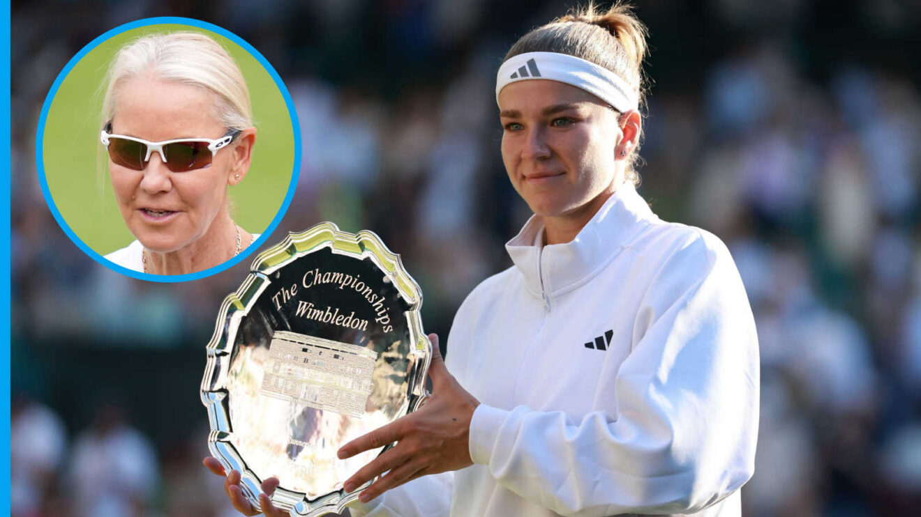 Pictured: Karolina Muchova with inset of Rennae Stubbs