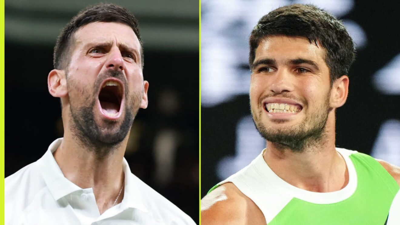 Novak Djokovic and Carlos Alcaraz