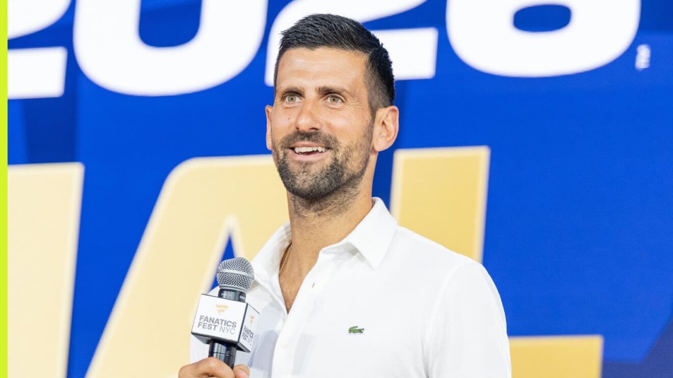 Novak Djokovic speaks in New York