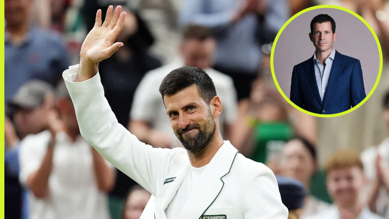 Novak Djokovic and Tim Henman
