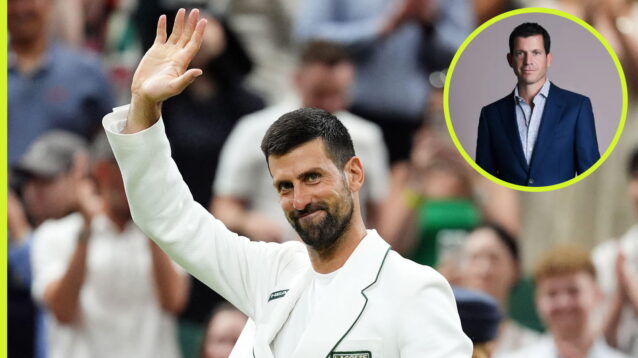 Novak Djokovic and Tim Henman