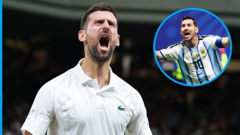 Novak Djokovic and Lionel Messi
