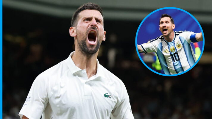 Novak Djokovic and Lionel Messi