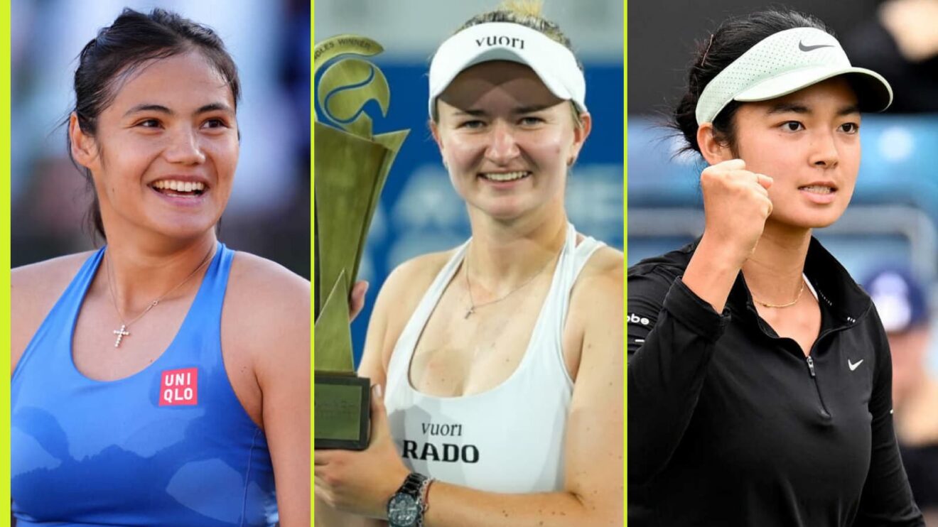 Emma Raducanu, Barbora Krejcikova and Alex Eala