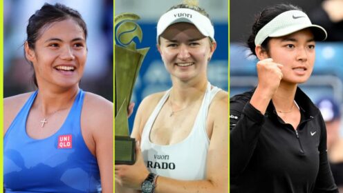 Emma Raducanu, Barbora Krejcikova and Alex Eala