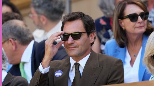 Roger Federer in the Royal Box at Wimbledon 2026