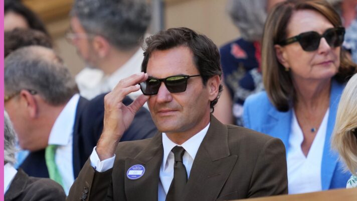 Roger Federer in the Royal Box at Wimbledon 2026