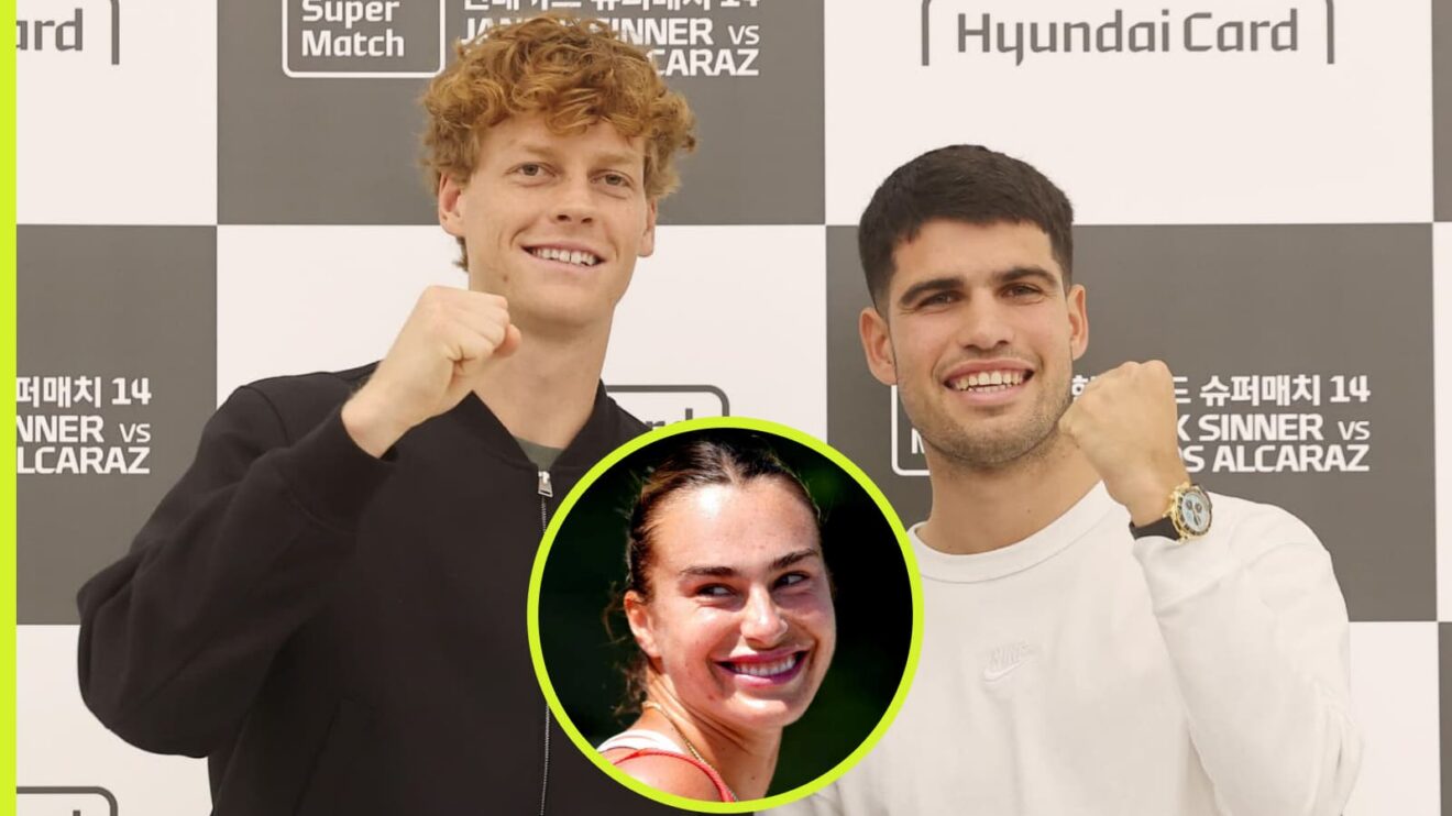 Aryna Sabalenka, Jannik Sinner and Carlos Alcaraz