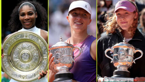 Pictured: Serena Williams, Iga Swiatek and Mirra Andreeva