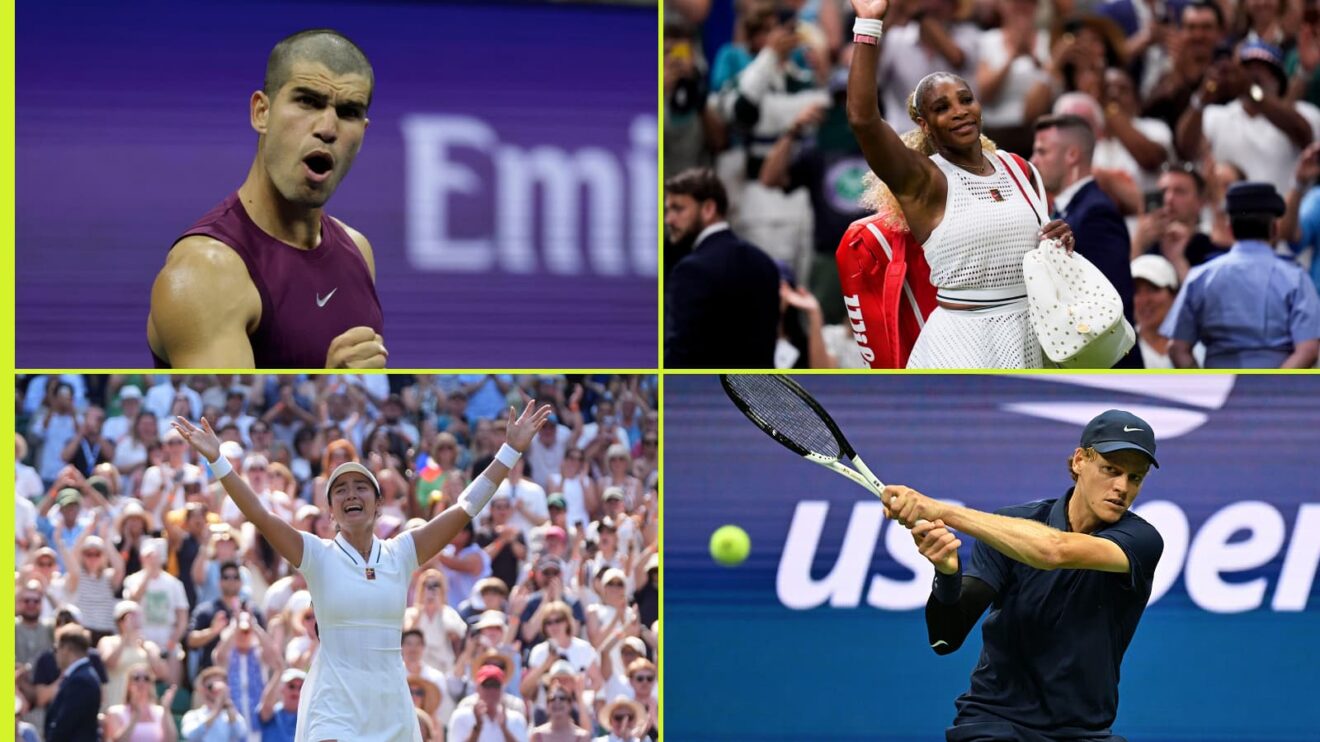 Carlos Alcaraz, Serena Williams, Alex Eala and Jannik Sinner