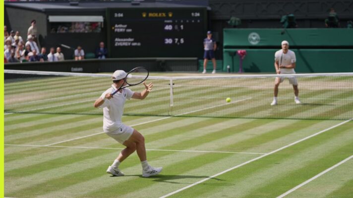 Alexander Zverev faced Arthur Fery at Wimbledon