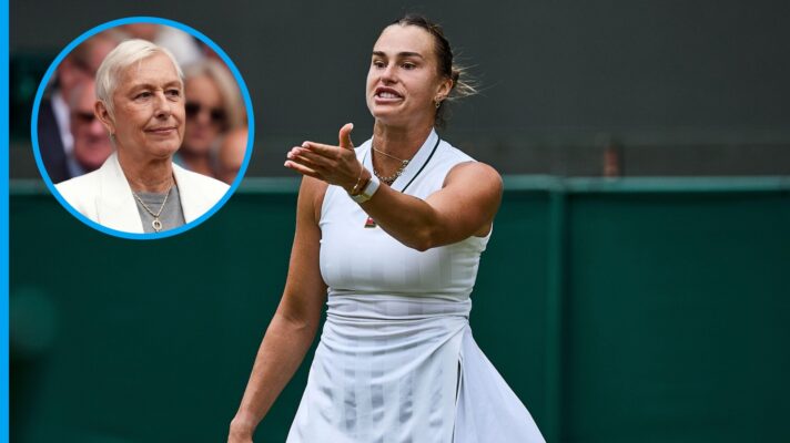 Aryna Sabalenka during her second round match at Wimbledon 2026