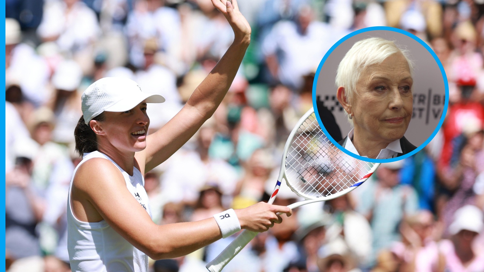 Iga Swiatek disagrees with Martina Navratilova’s opinion on her latest win at Wimbledon