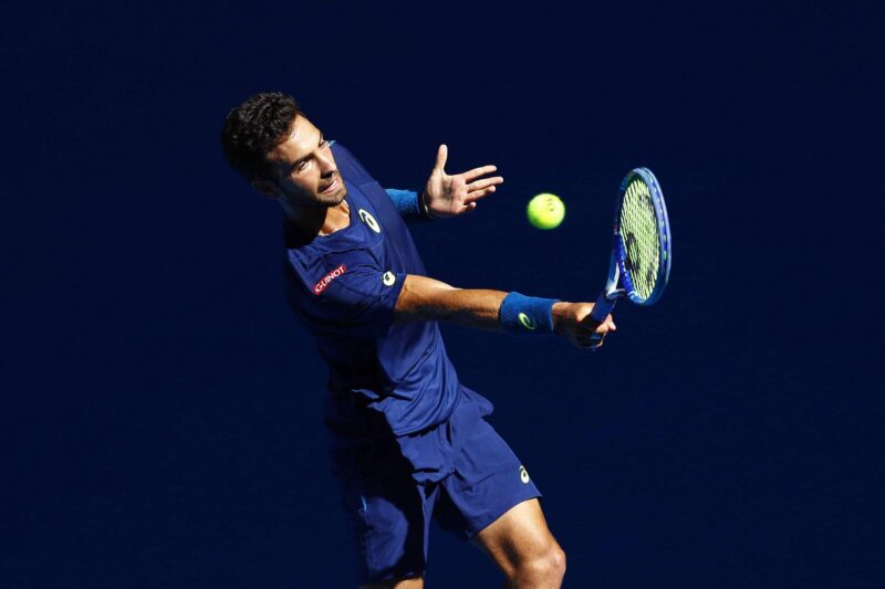 Pictured: Noah Rubin on the ATP Tour