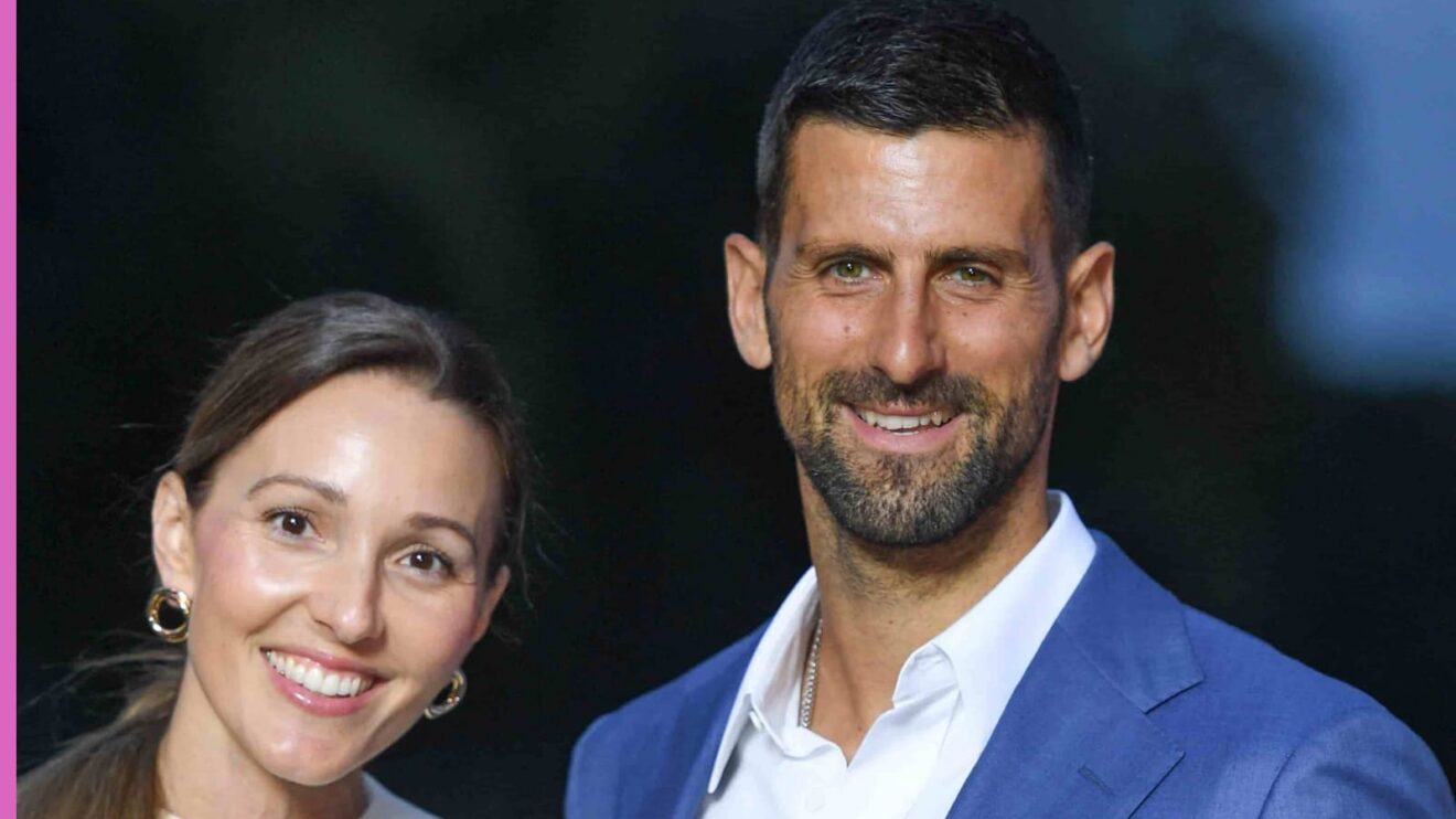 Pictured: Jelena Djokovic and Novak Djokovic