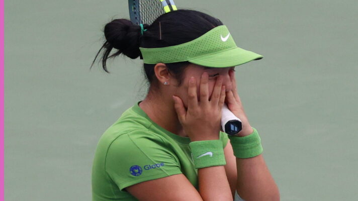 Pictured: Alex Eala after winning the Washington Open