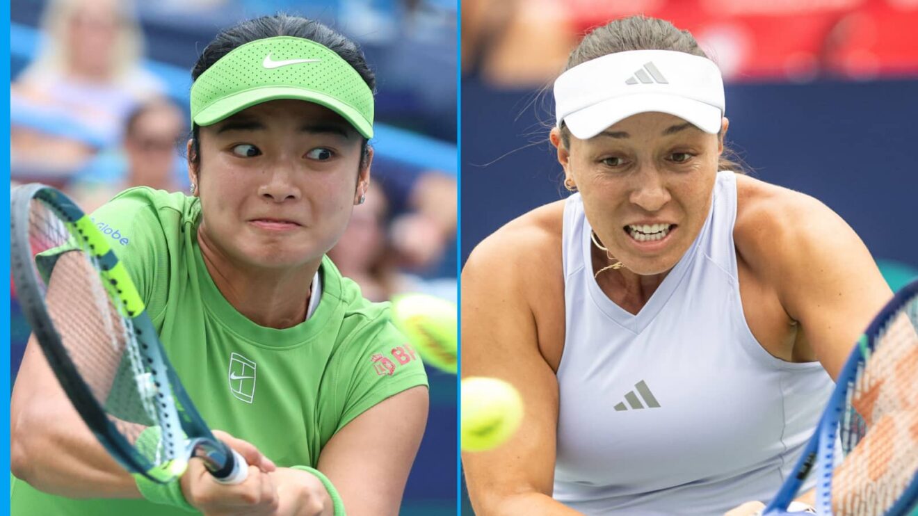 Pictured: Alex Eala and Jessica Pegula in the Washington Open final
