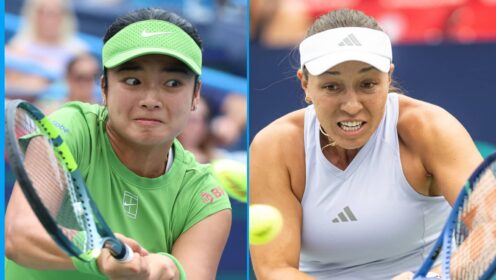 Pictured: Alex Eala and Jessica Pegula in the Washington Open final