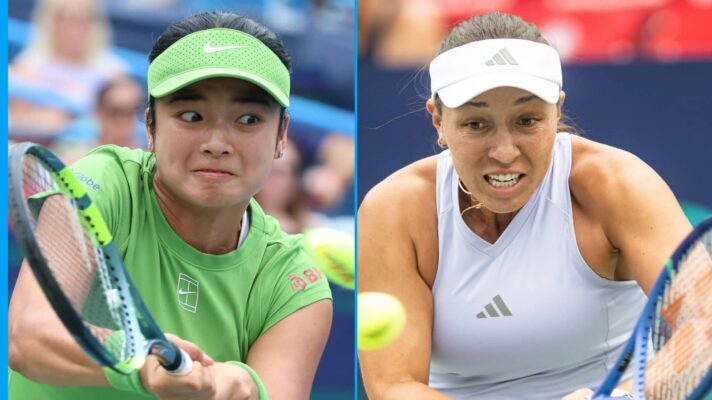 Pictured: Alex Eala and Jessica Pegula in the Washington Open final