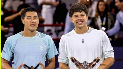 Pictured: Canadian Open runner-up Brandon Nakashima and champion Ben Shelton