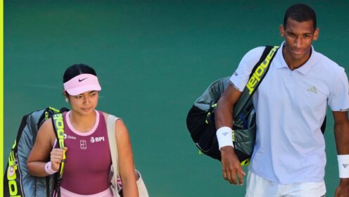 Pictured: Alex Eala and Felix Auger-Aliassime at the US Open