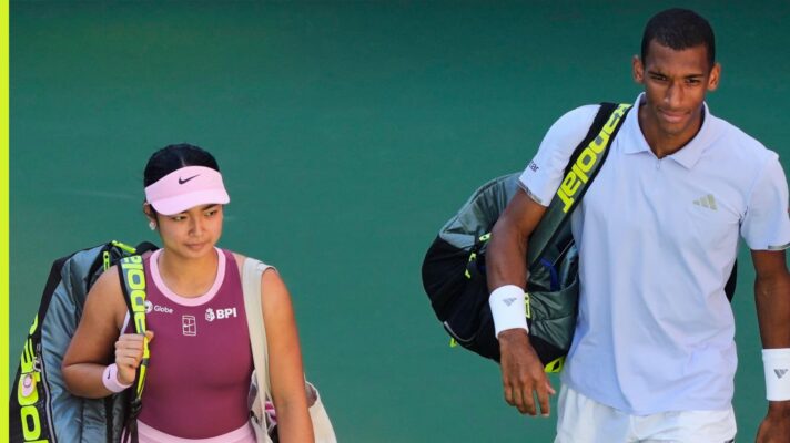 Pictured: Alex Eala and Felix Auger-Aliassime at the US Open