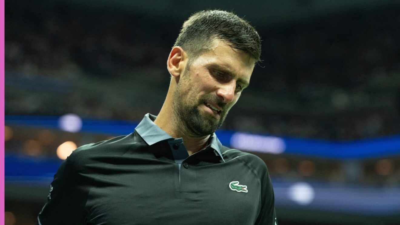 Pictured: Novak Djokovic crashes out of the US Open